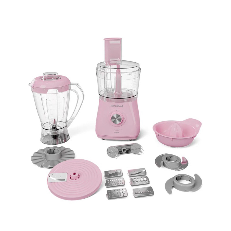 Multiprocessador Britânia BMP1100RS Rosa preto ve