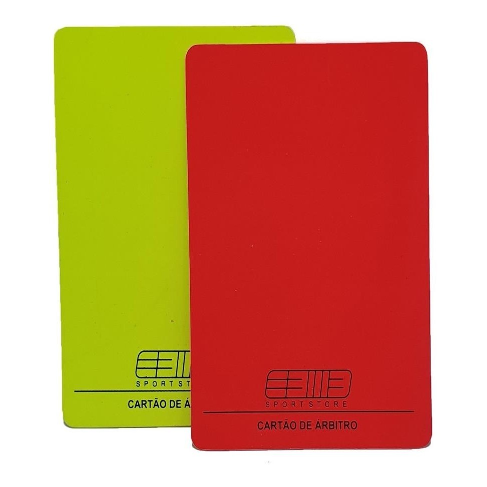 Cartao De Arbitro Juiz, futebol, Kit 2 cartoes, co