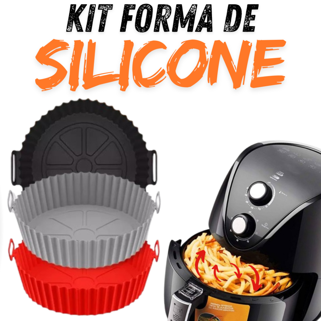 Kit 1/2/3/4 Formas Silicone Para Air Fryer Para Co