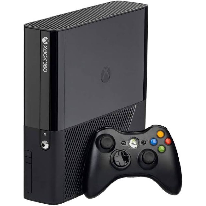 Xbox 360 desbloqueado c/ 1 controle e 10 jogos