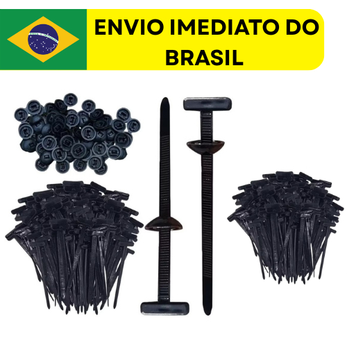 5/10/25/50 Kit Abraçadeira De Nylon T Plástica F