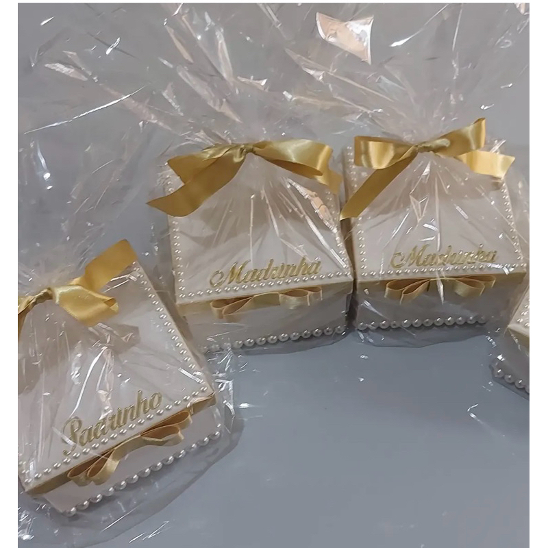Caixa de lembrancinha para padrinhos