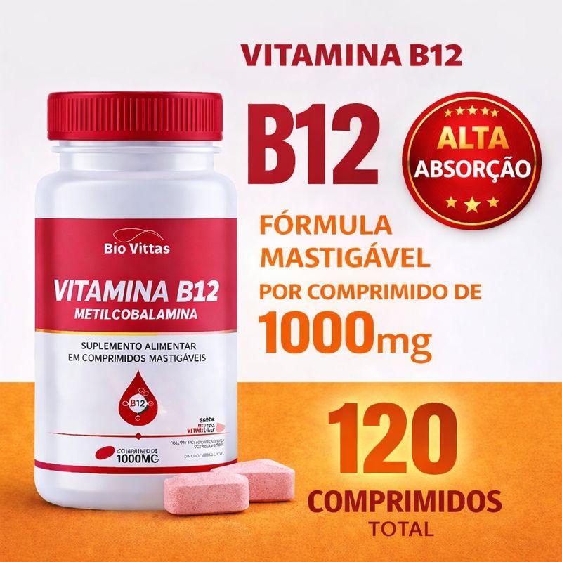 Vitamina B12 Metilcobalamina – Mastigável/S