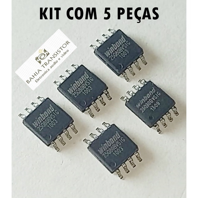 5 peças *Eprom Bios Virgem Winbond  Flash 25q80bv