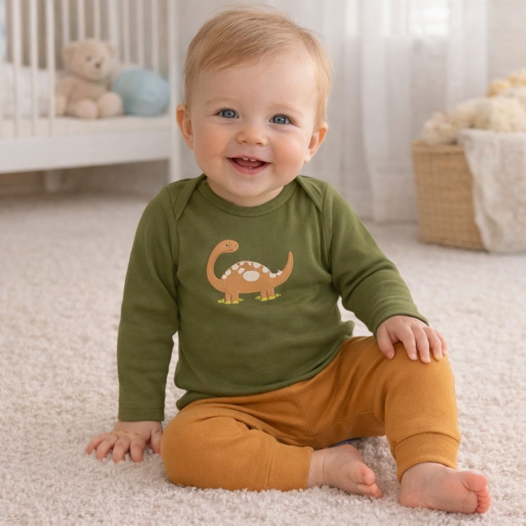 Kit Body Roupa para Bebê Kit 3 Peças Longo Menin