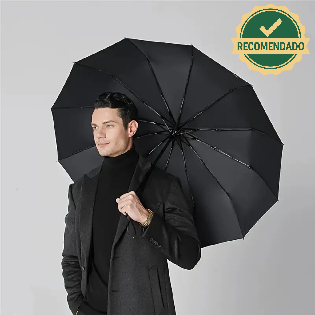 Guarda Chuva Reforçado Abre Automático Tecido Dr