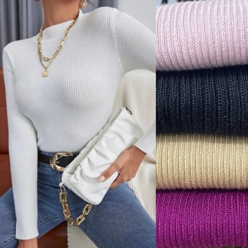 Blusas De Frio Em Trico Cacharrel Tricot Feminino 