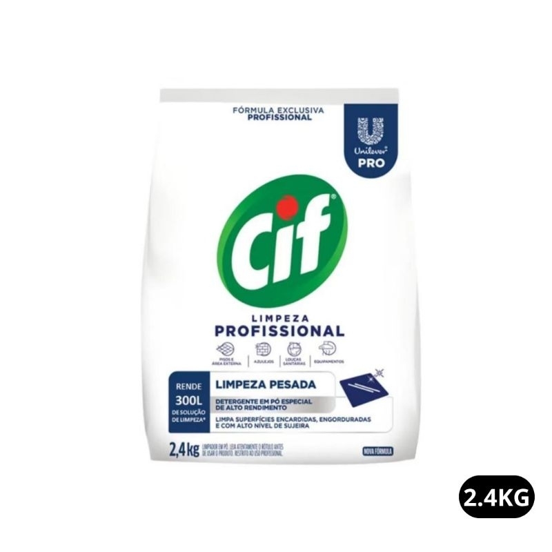Limpador em Pó Limpeza Profissional CIF 2,4kg