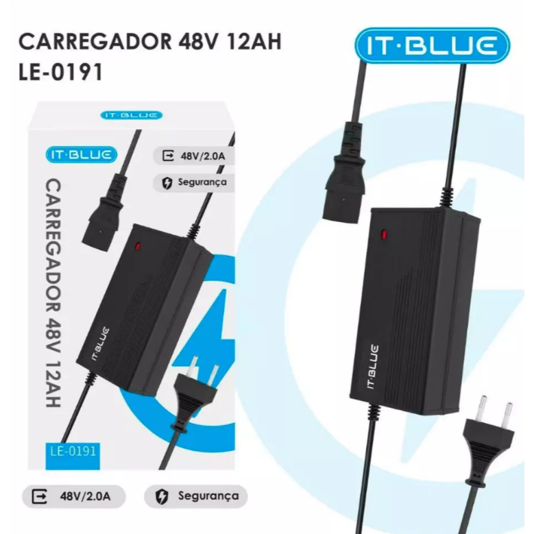 Carregador Fonte  54.6v 48v  2a Para Bicicleta El�