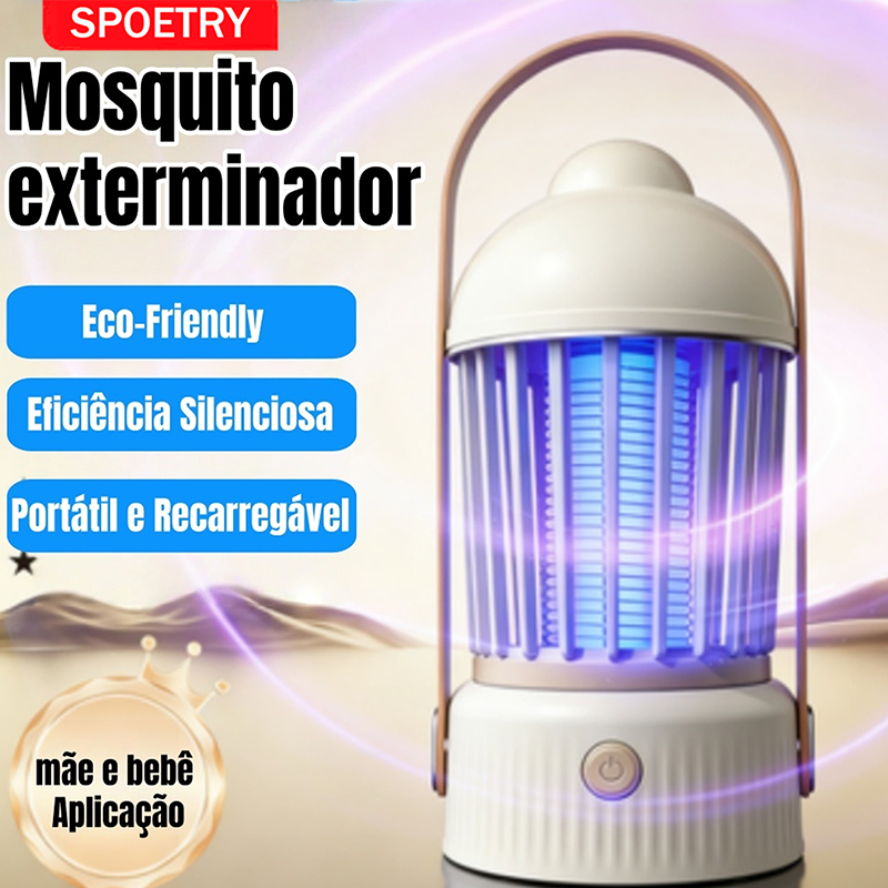 Luminária LED Mosquiteira USB Recarregável com L