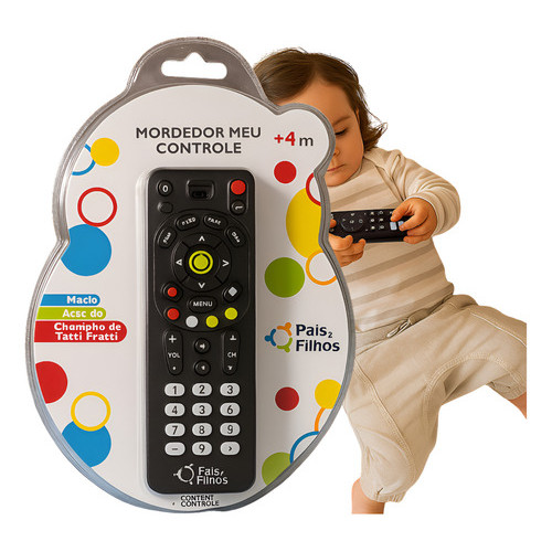 Mordedor Infantil Macio Para Bebê Controle Remoto
