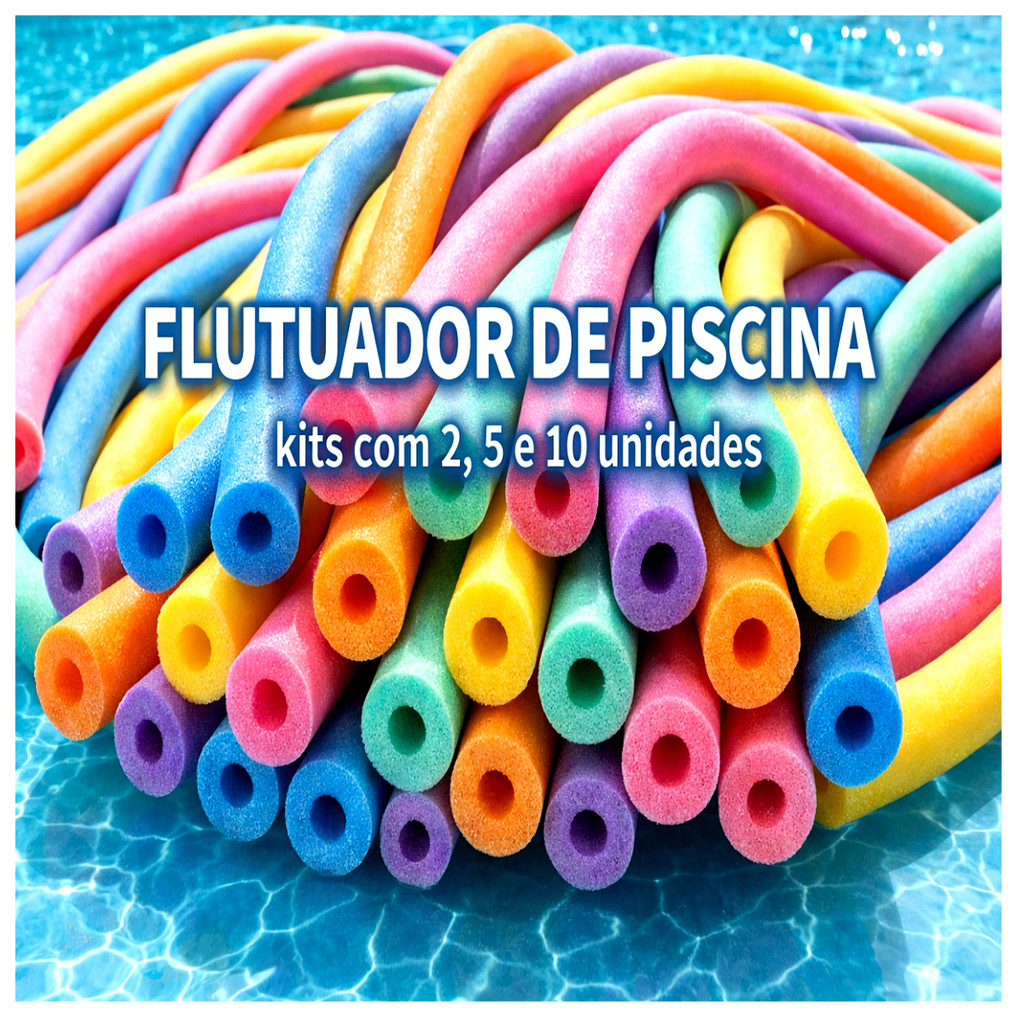 Kit 2, 5 ou 10 Un flutuador Boia Espaguete Grande 