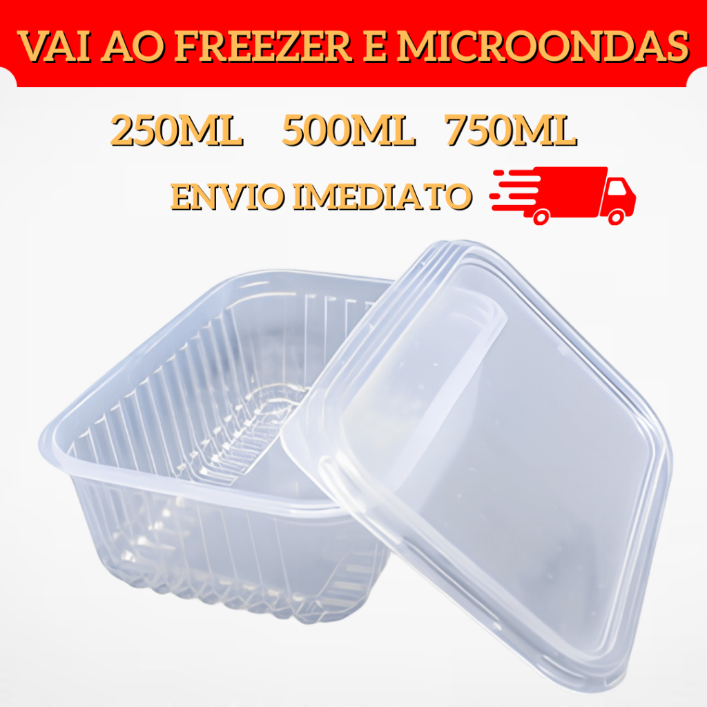 24un Pote Marmita Descartável Microondas Freezer 