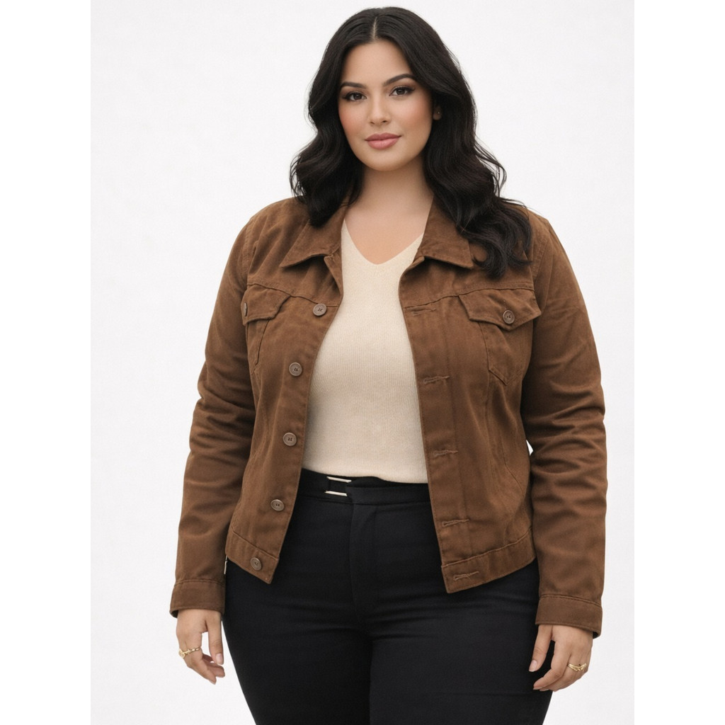 Jaqueta Plus Size 100% Algodão