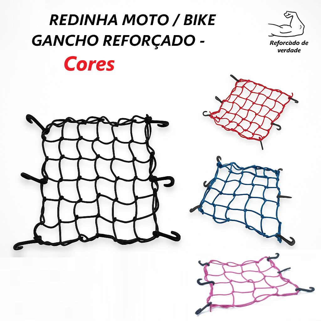 Rede Elástica Moto Bike Redinha Porta Cargas Aran