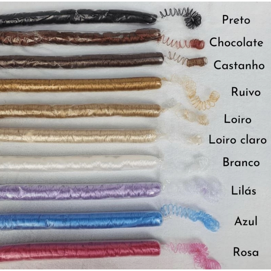 Cabelo Kanekalon cacheado( bebê reborn, bonecas d