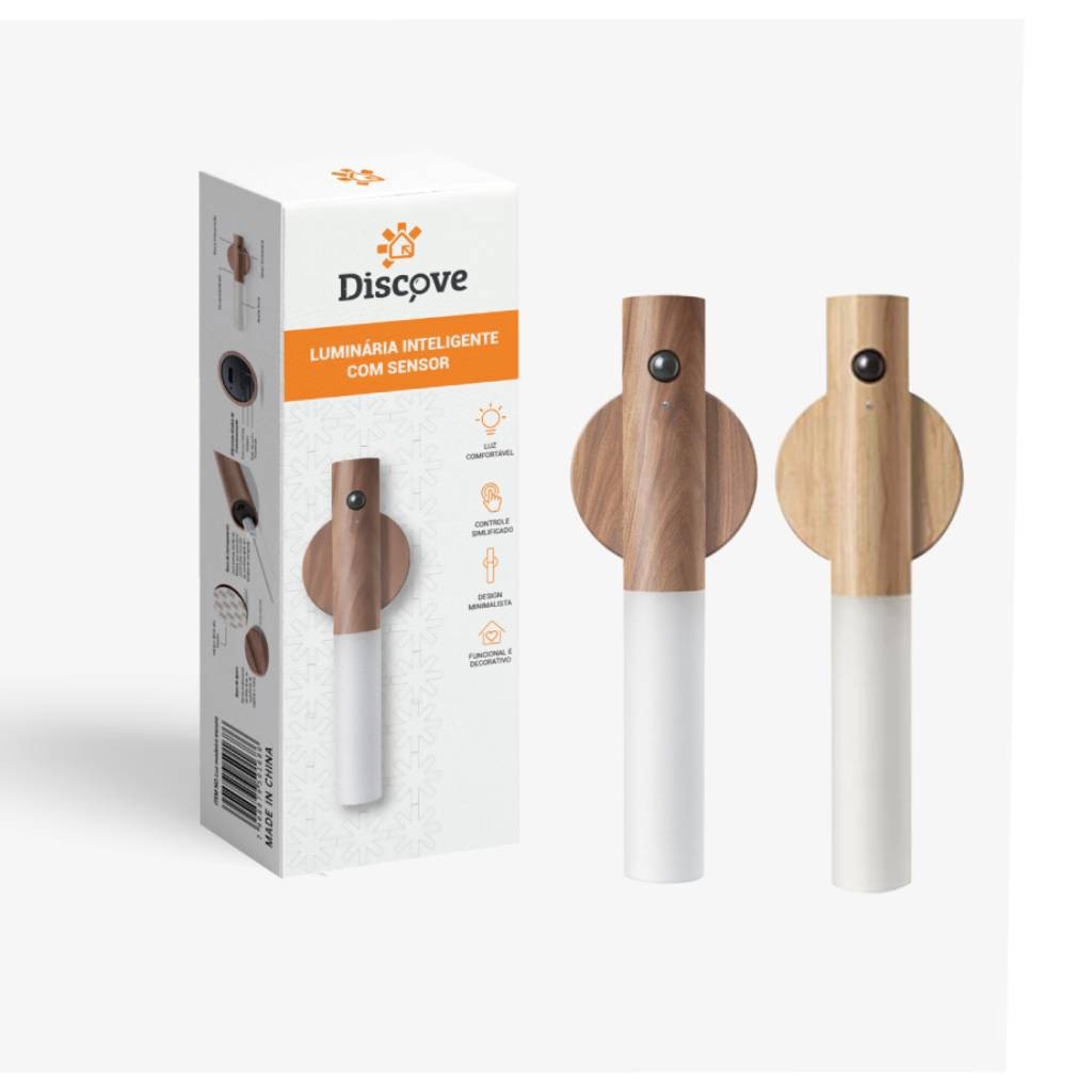 Luminaria Led Recarregável Sensor de Movimento Ar