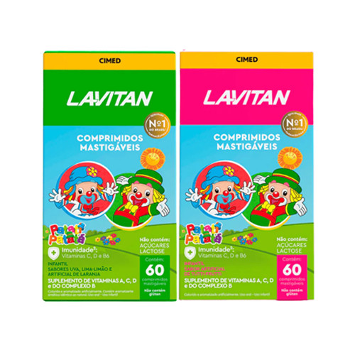 Vitamina Lavitan Kids Mastigável Sabores Tutti-Fr