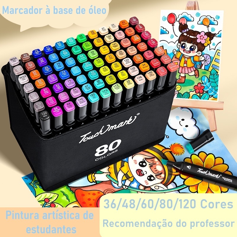 36/48/60/80/120 peças Caneta Marcadora De Cabeça
