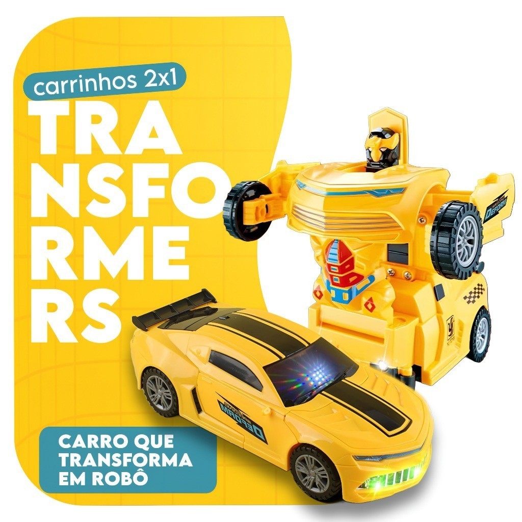 Carrinho de Brinquedo Interativo Transform Transfo