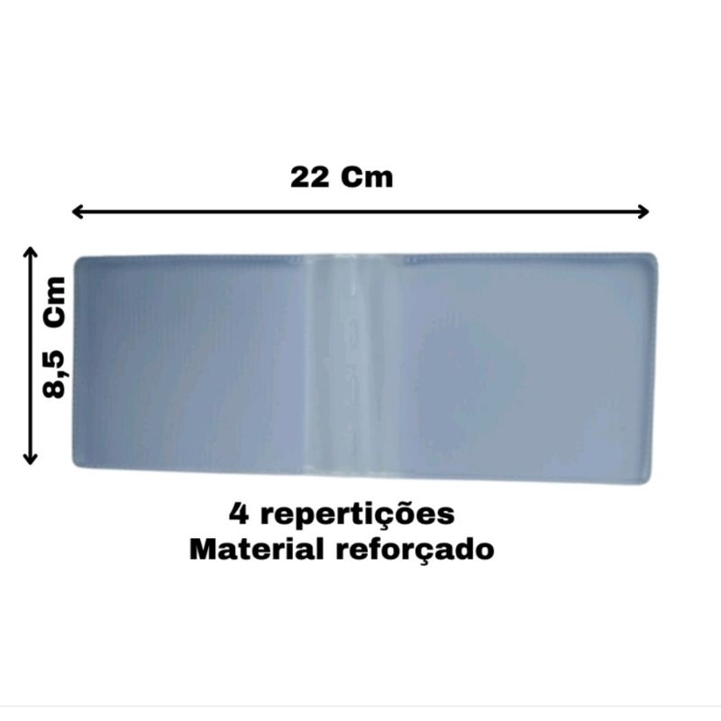 Plástico miolo social reforçado sem aba 5 unidad