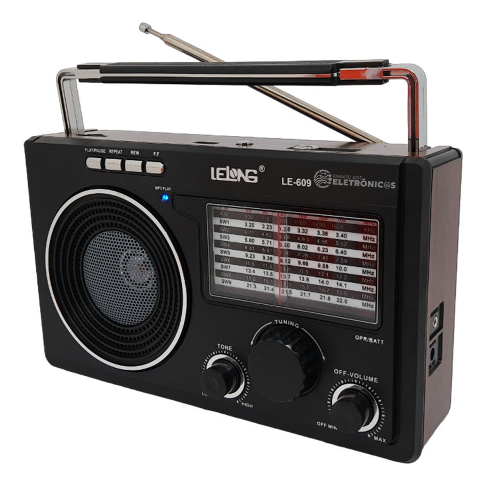 Rádio Am/fm P/ Zona Rural 11 Faixas + Pen Drive +