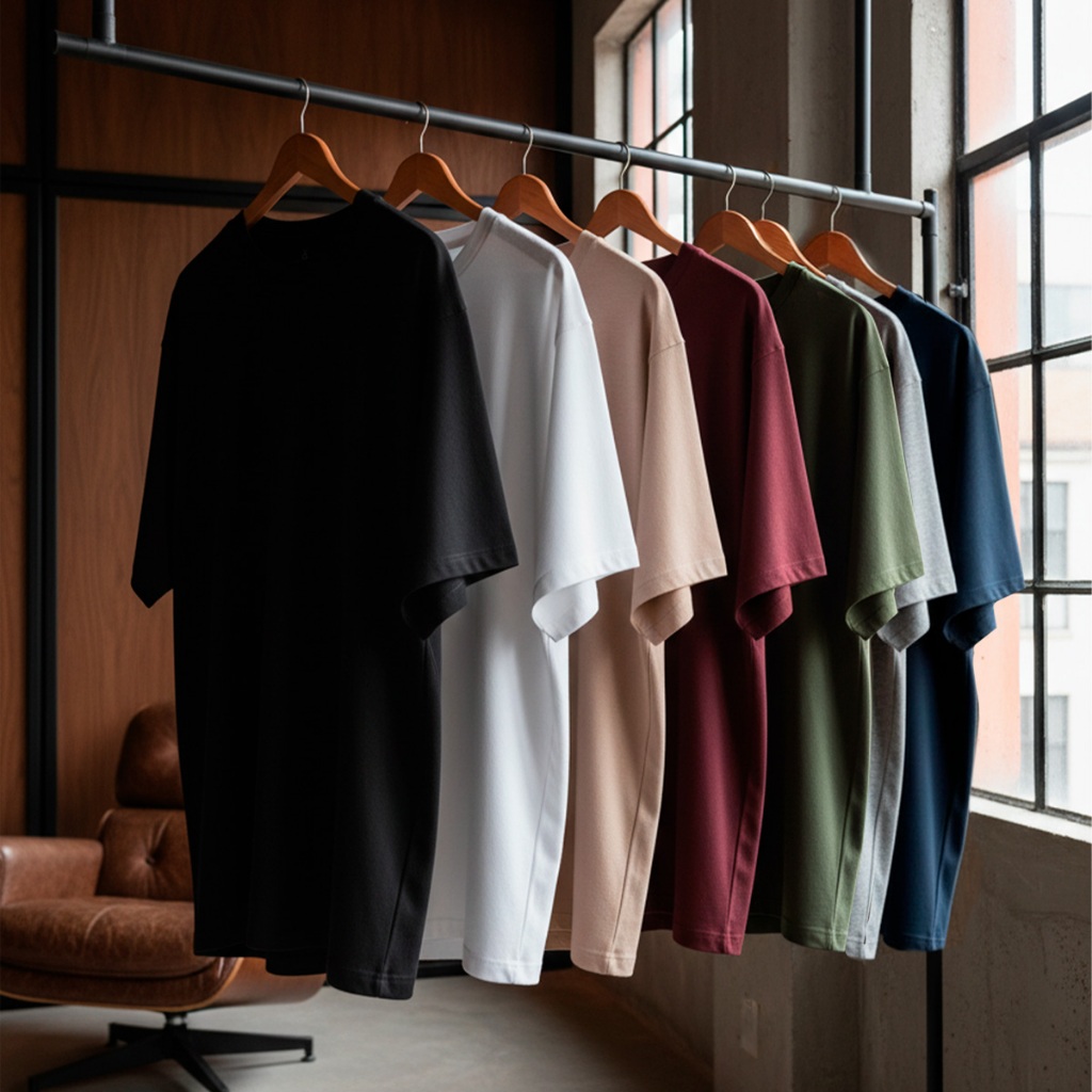Kit 4 Camisetas Oversized Masculina 100% Algodão 