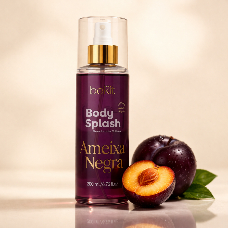 Body Splash Feminino Ameixa Negra 200ml  Perfume D
