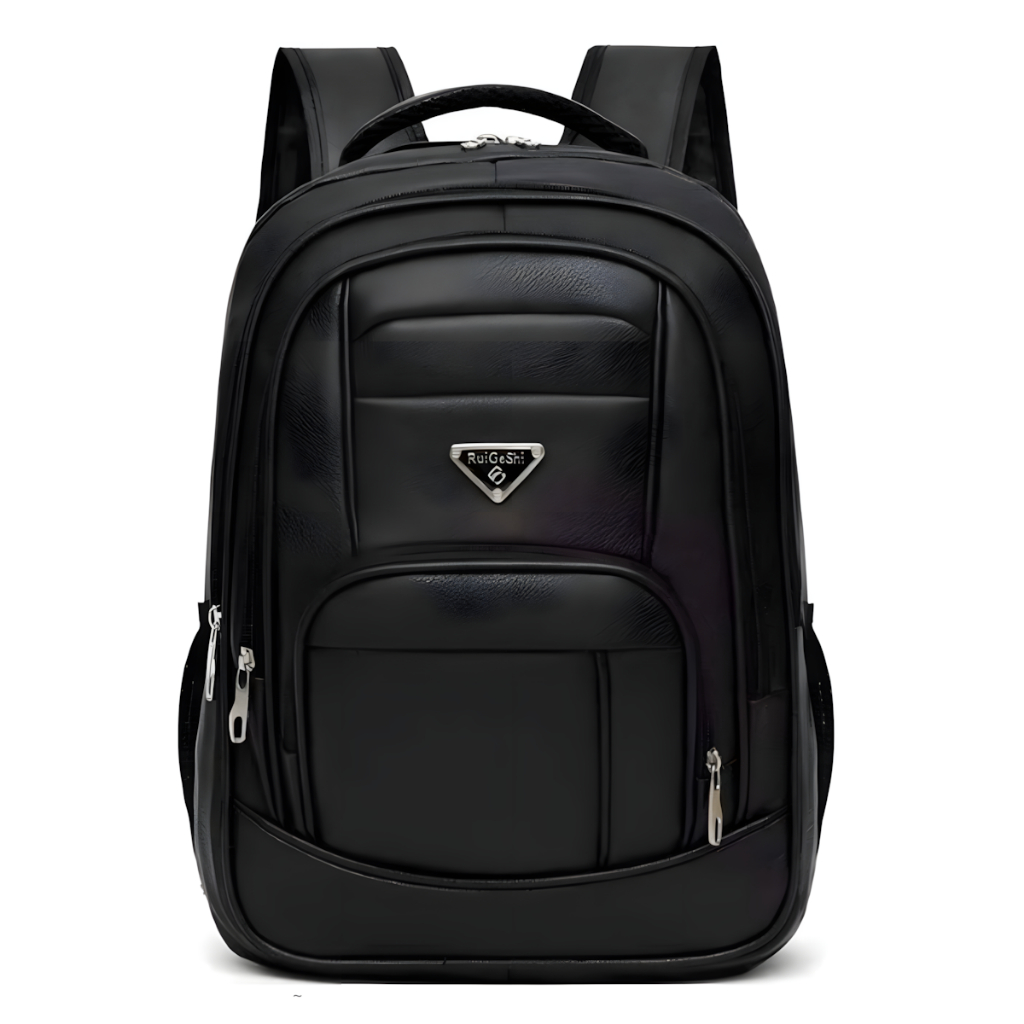 Mochila Couro Masculina Reforçada Para Notebook E