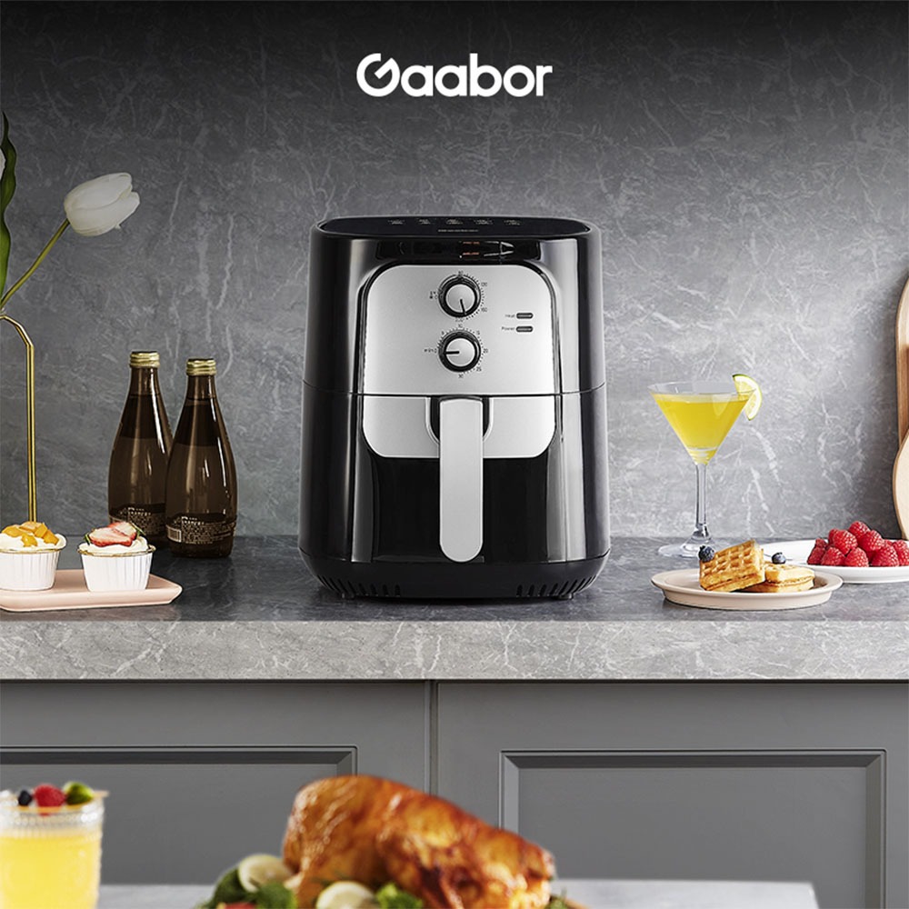 Fritadeira Elétrica Sem Óleo Air Fryer 5.5L Gaab