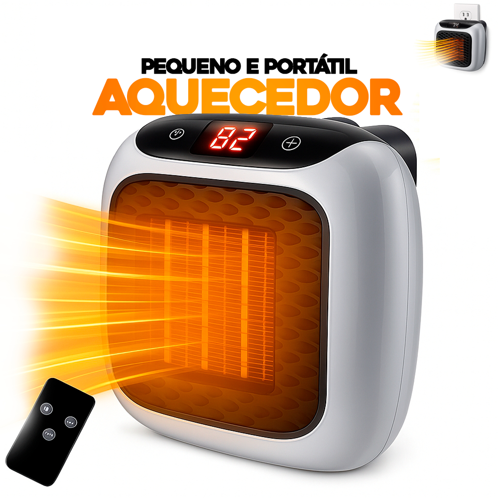 2025 O Mini Aquecedor Portátil Mini Com Controle 