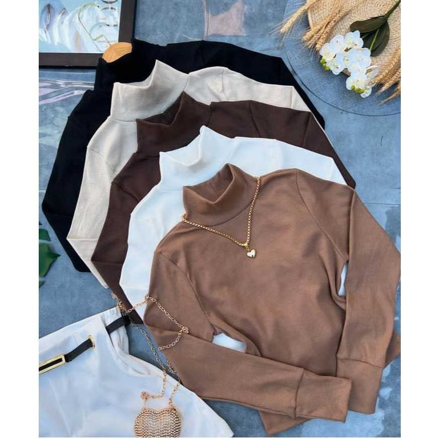 BLUSA CACHARREL FEMININA MANGA LONGA SEGUNDA PELE 
