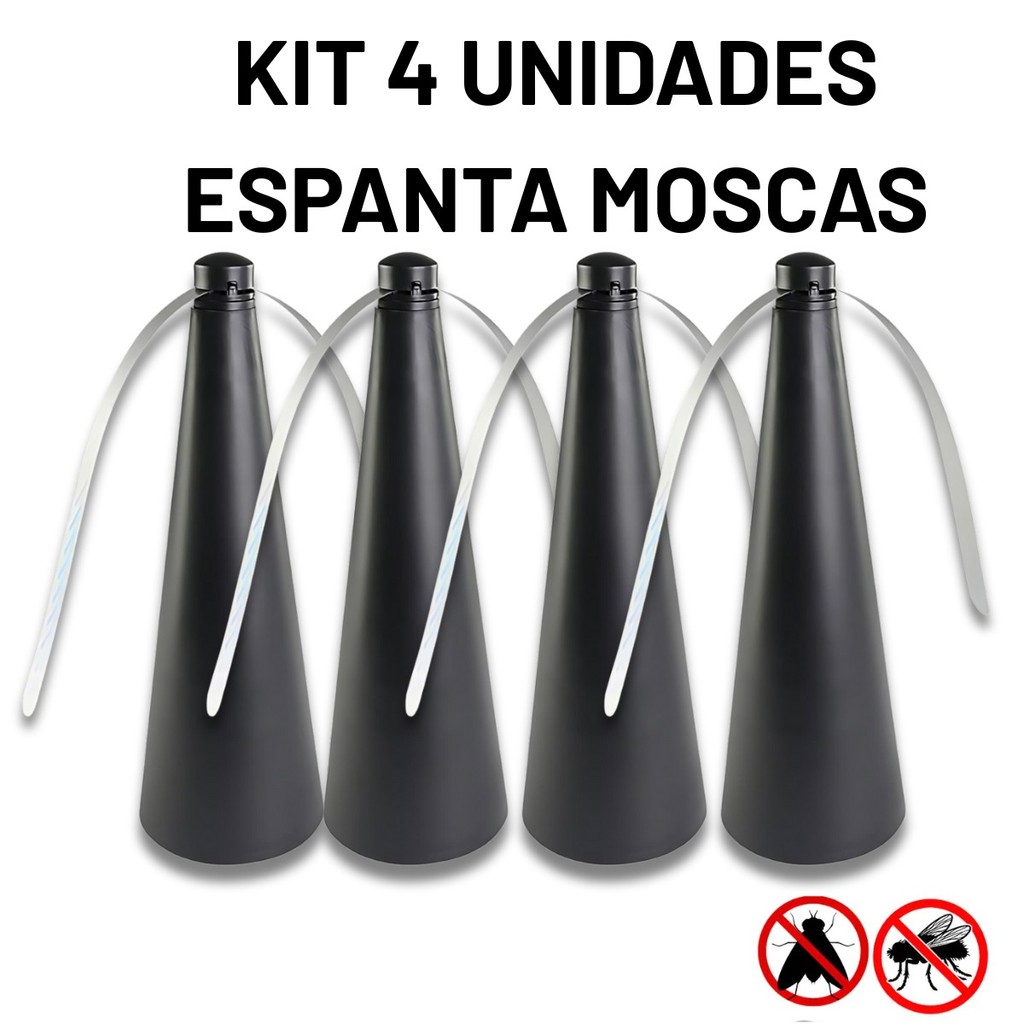 Kit 4/3/2/1 Espanta Mosca Ventilador Cozinha Repel