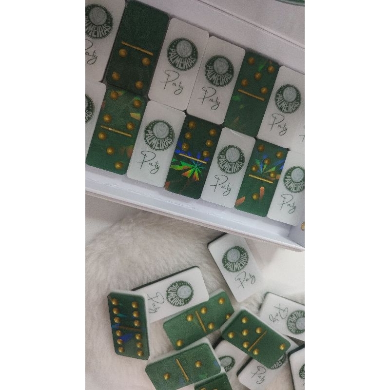 Jogo dominó personalizado em resina epóxi (Fazem