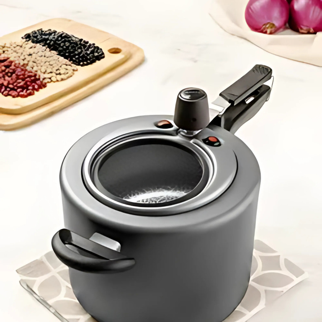 Panela de Pressão Antiaderente com Visor Grande E