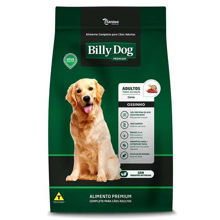 RAÇÃO BILLY DOG 25 KG PREMIUM ADULTOS OSSINHO CA