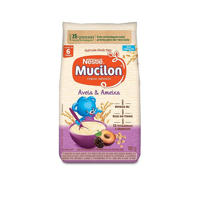 Cereal Mucilon Infantil Ameixa e Aveia 180g –