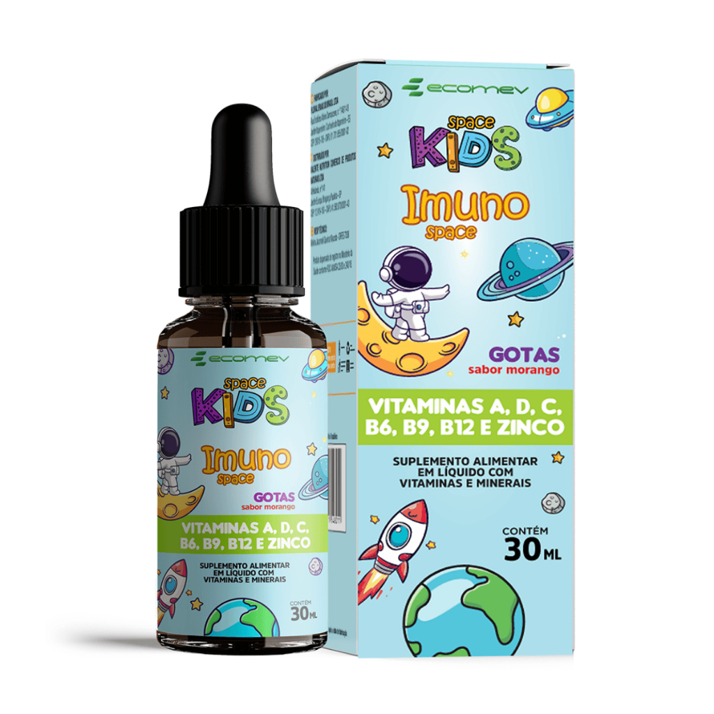 Imuno Kids Vitamina Infantil Vit A D3 C B6 B9 B12