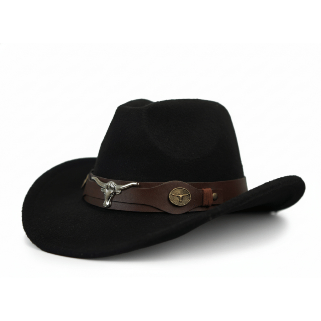 Chapéu Cowboy Vaqueiro em Feltro Ocidental Cláss