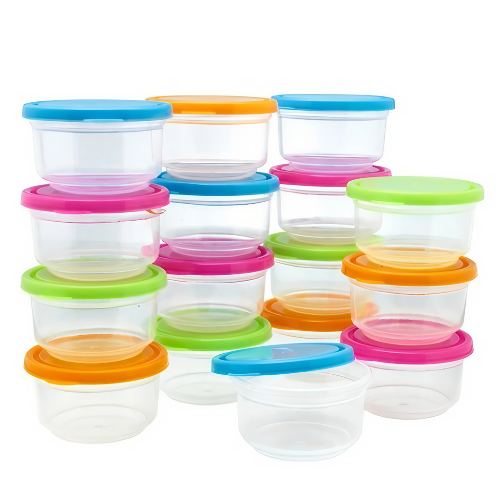Kit 10 Mini Potes Infantil Para Congelar Papinha A