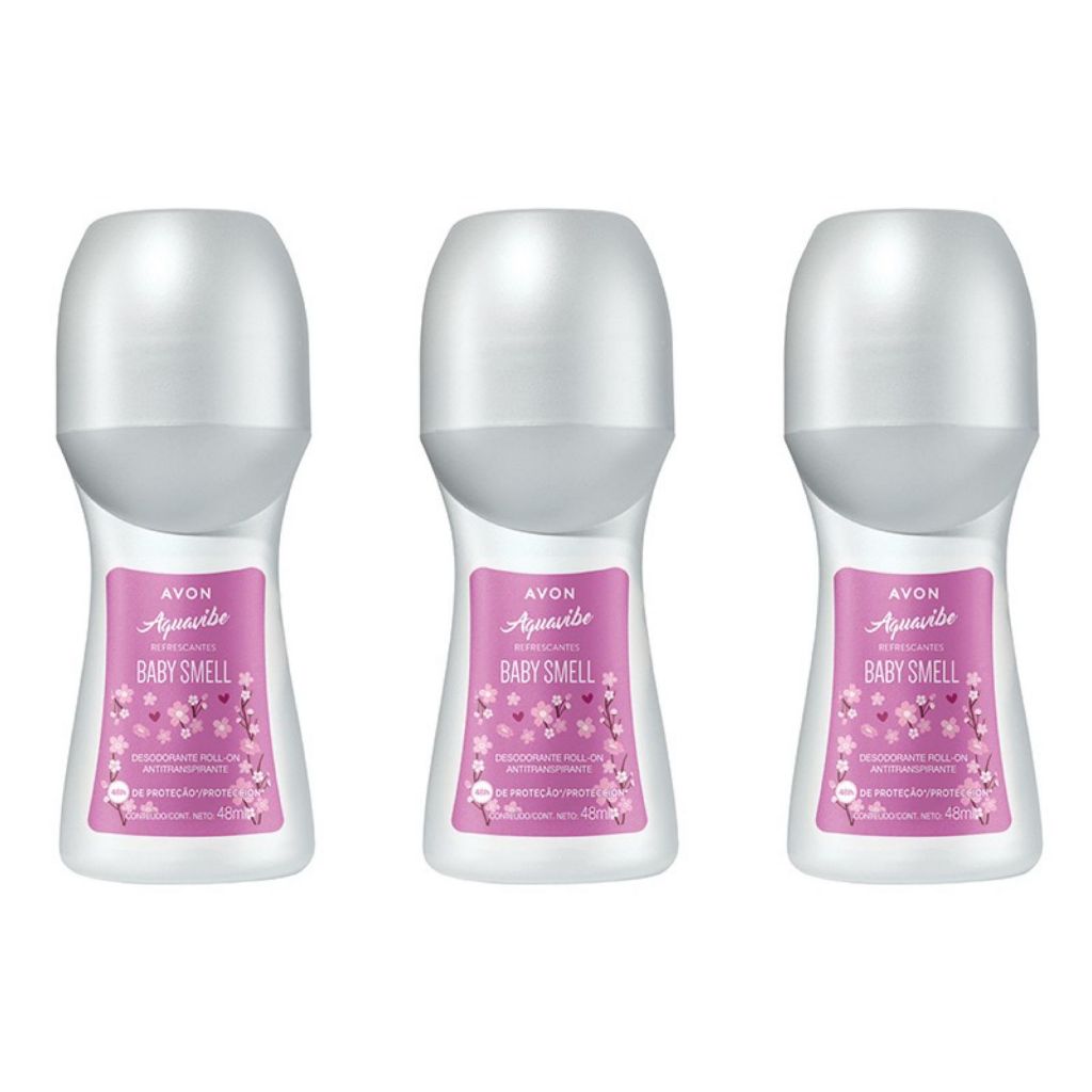 Roll On Baby Smell Avon Kit com  3/5/9 unidades (4
