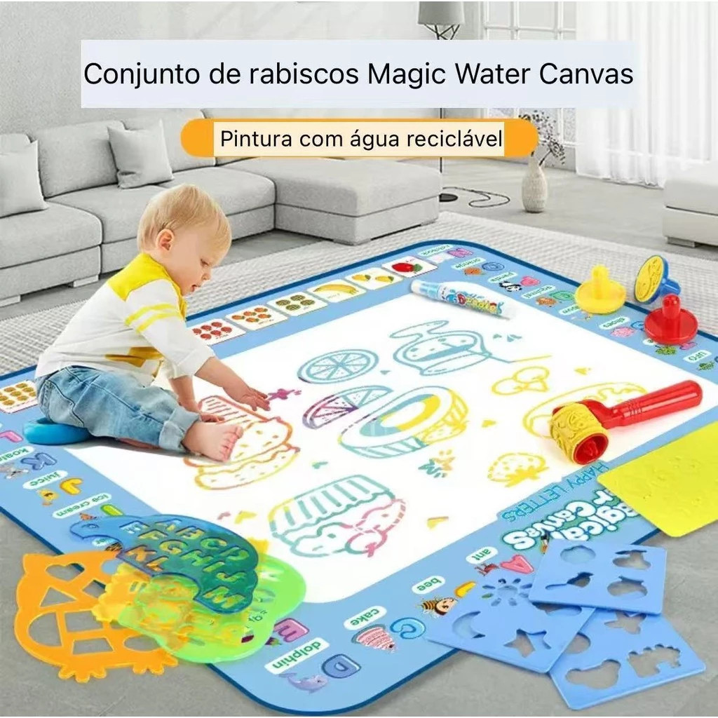 Tapete de Água Mágico Brinquedo Educativo para C