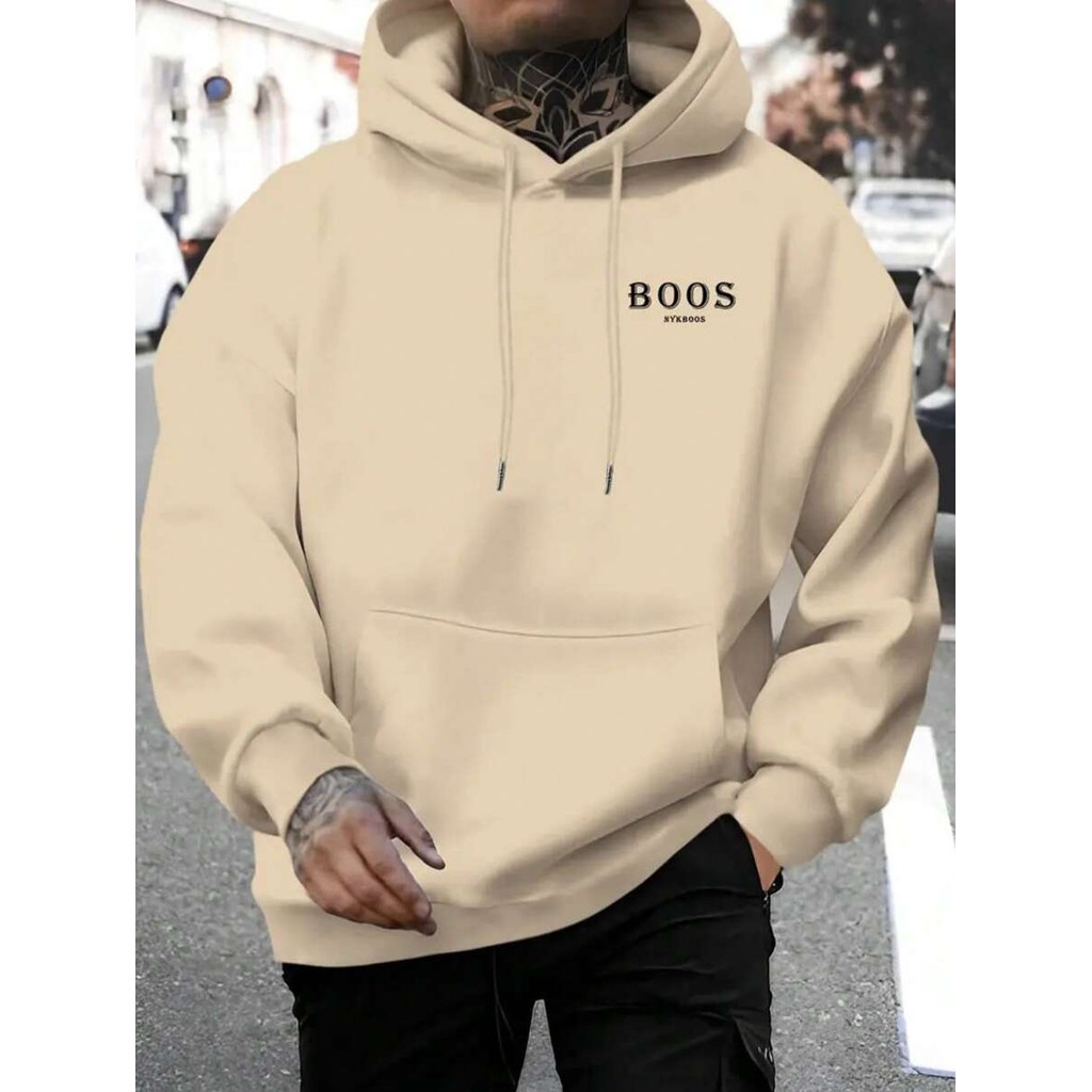 Moletom Masculino Estampado Boos Escrito Blusa De 
