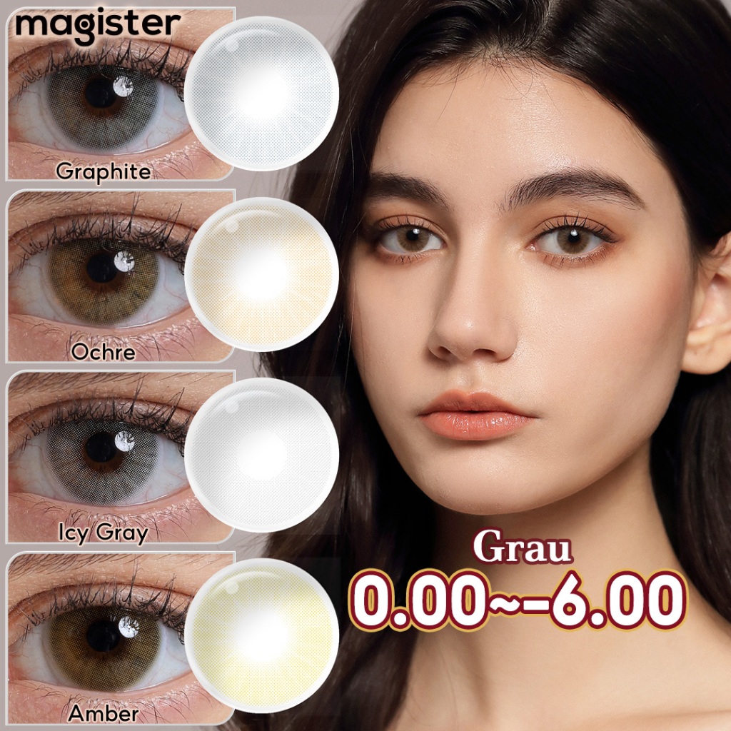 [0.00~-6.00] Lentes De Contato Com Grau Coloridas 