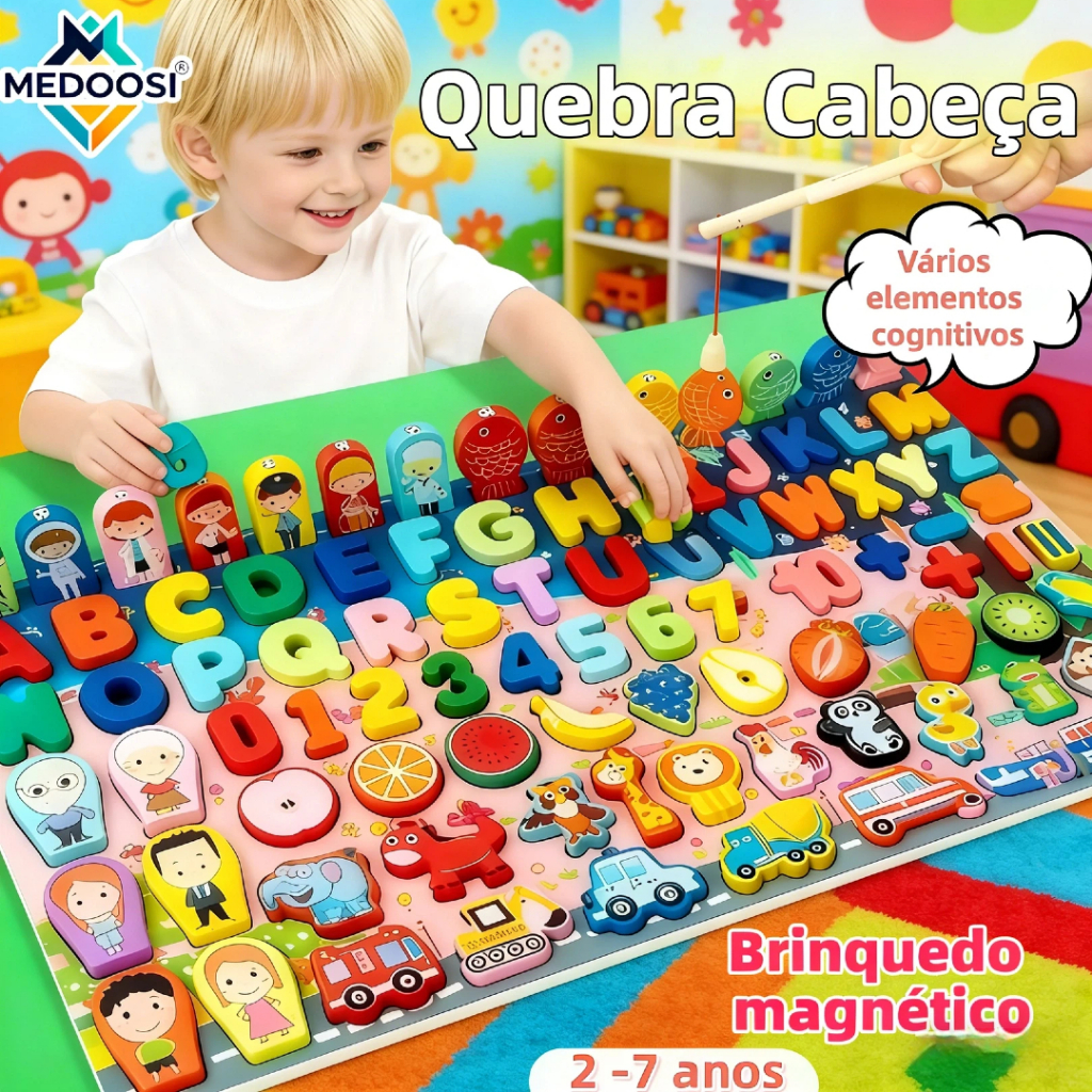 MEDOOSI-Quebra cabeça deslizante Magnéticos Pesc
