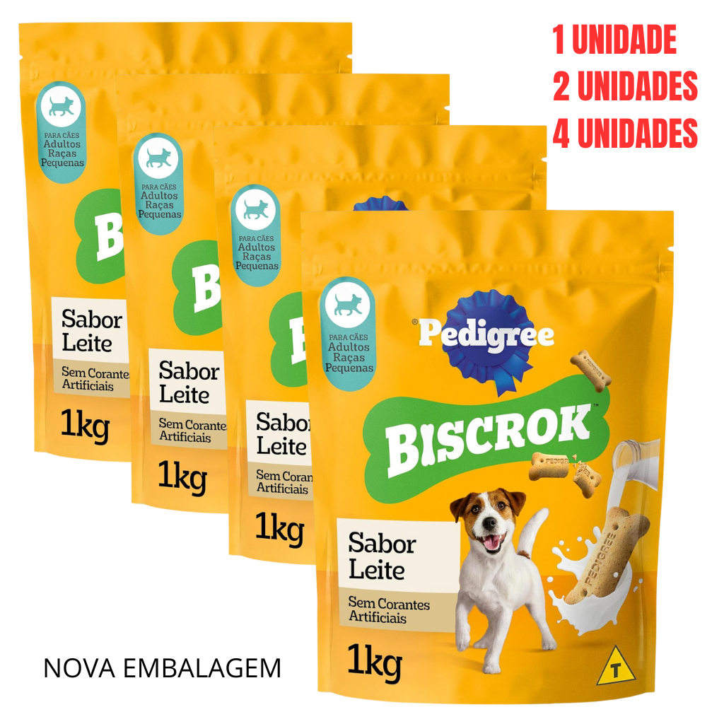 PETISCO PEDIGREE BISCROK RAÇAS PEQUENAS 01 KG (NO