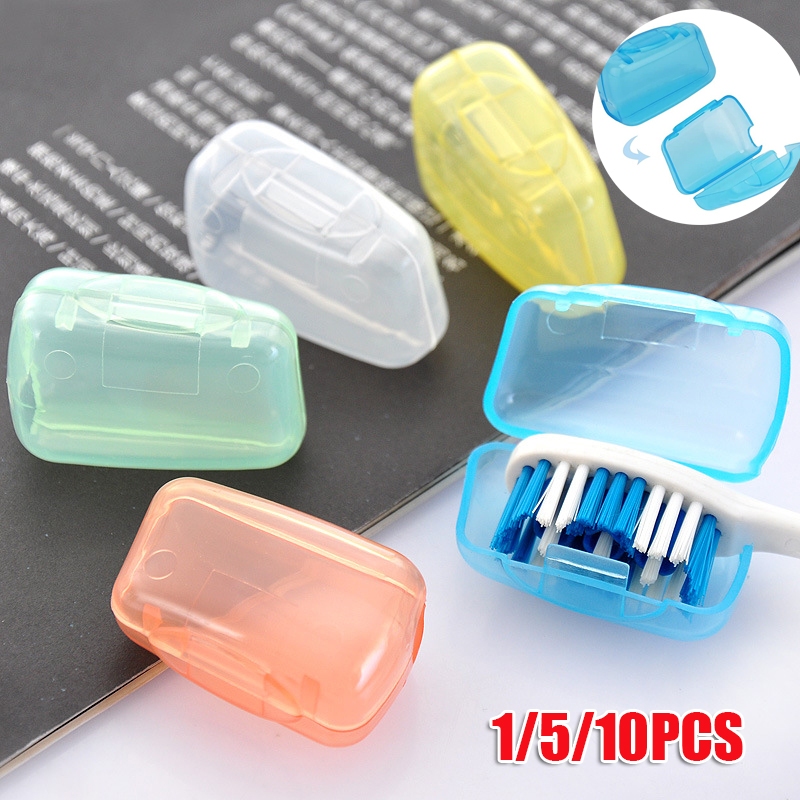 1/5/10pcs Tampa Da Cabeça Escova De Dentes Caixa 