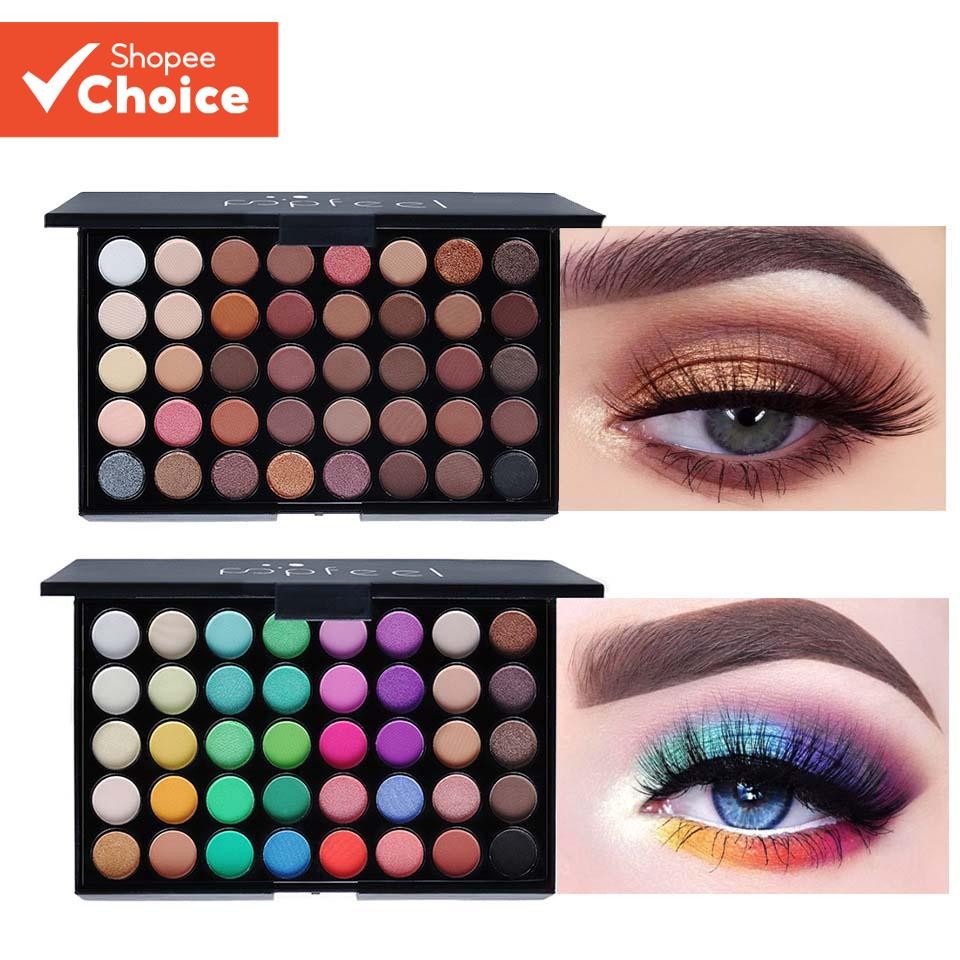 Paleta De Sombras Peroladas E Foscas De 40 Cores-T