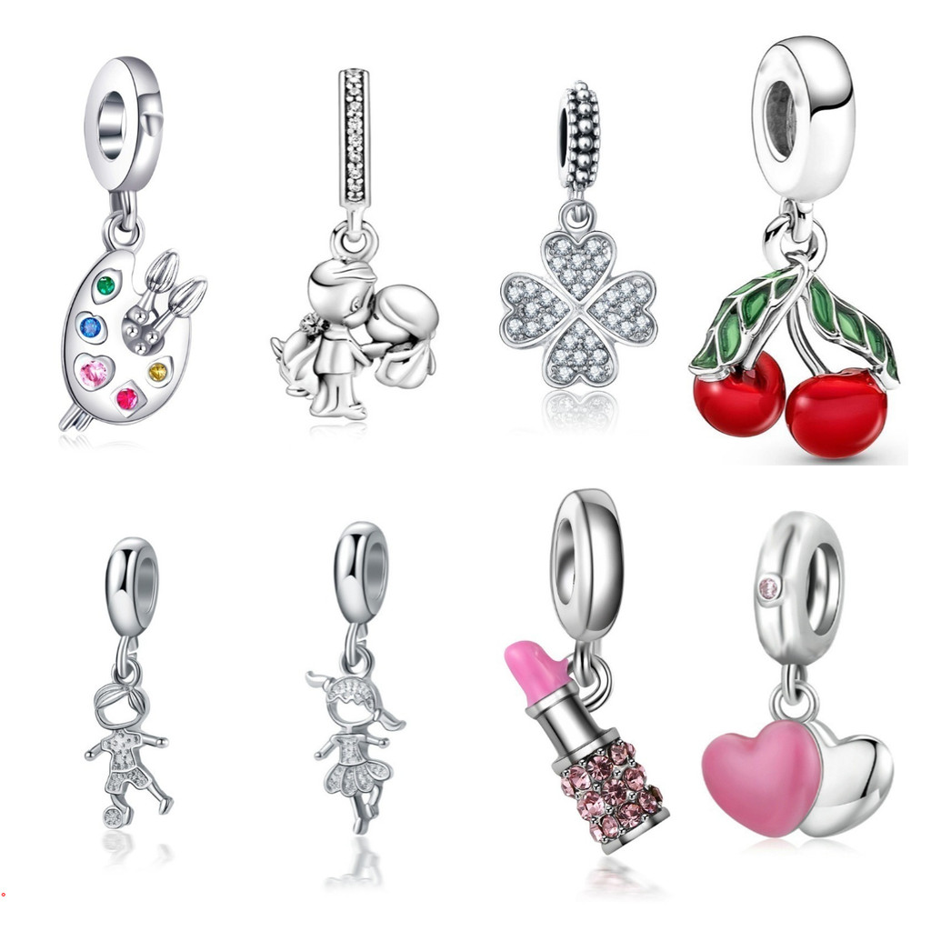 Berloques de Prata 925 Charms Balões Aviões Caf�