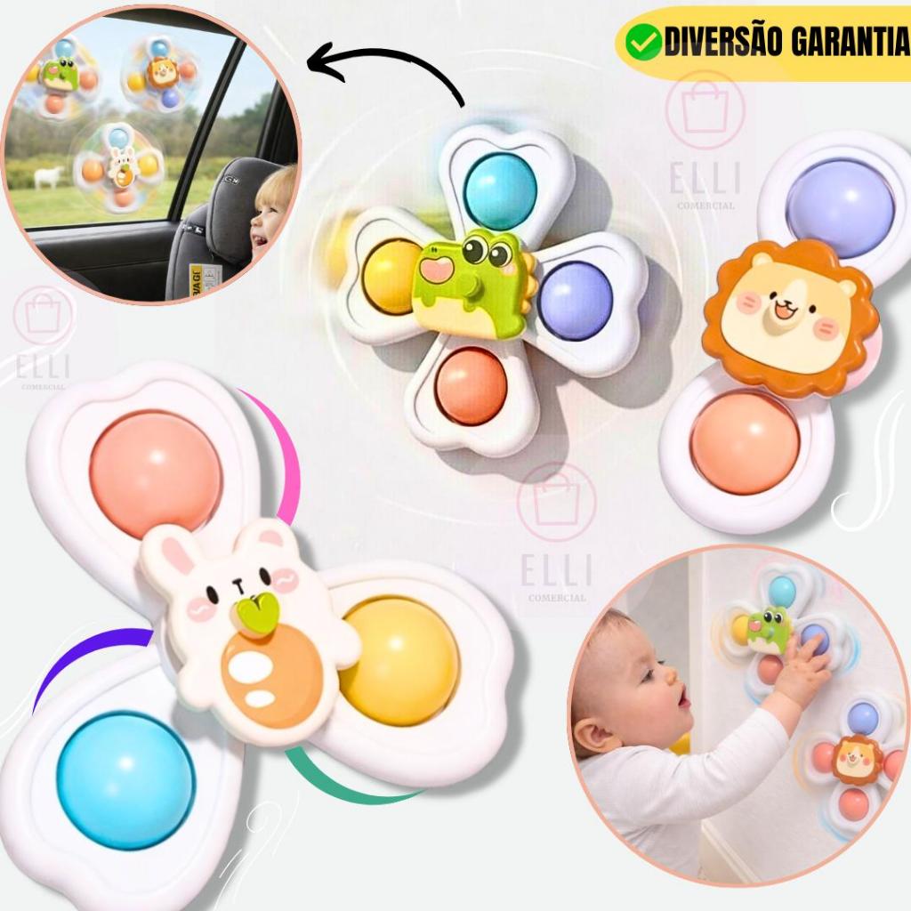 Kit 1/2/3Brinquedo Sensorial Para Bebê Chocalho S